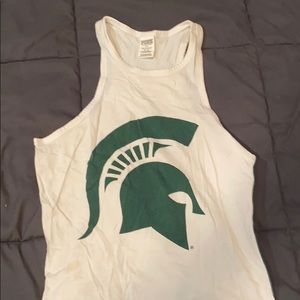 PINK MSU Tank Top